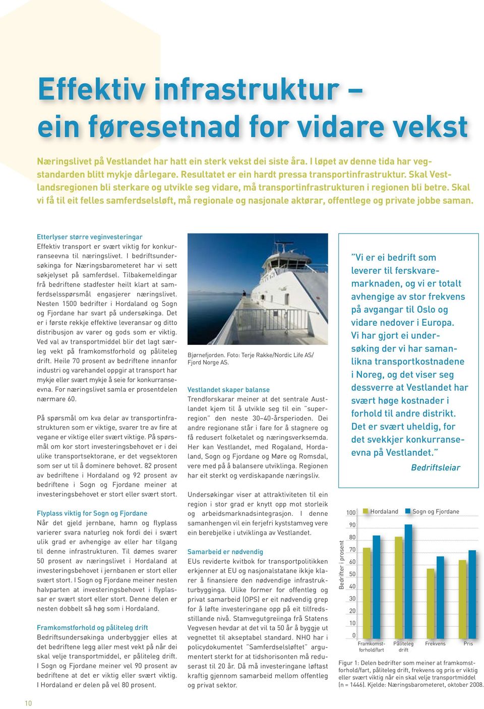 Skal vi få til eit felles samferdselsløft, må regionale og nasjonale aktørar, offentlege og private jobbe saman.