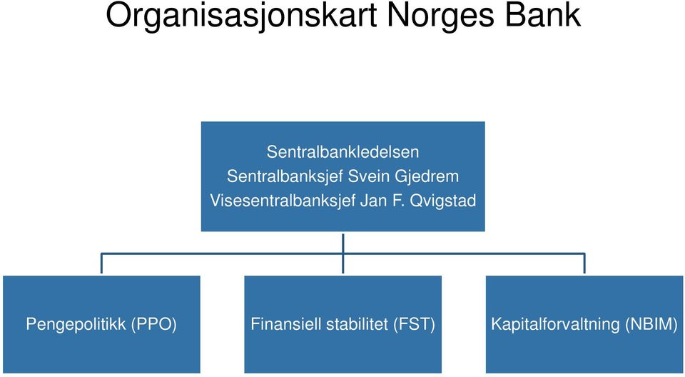 Gjedrem Visesentralbanksjef Jan F.