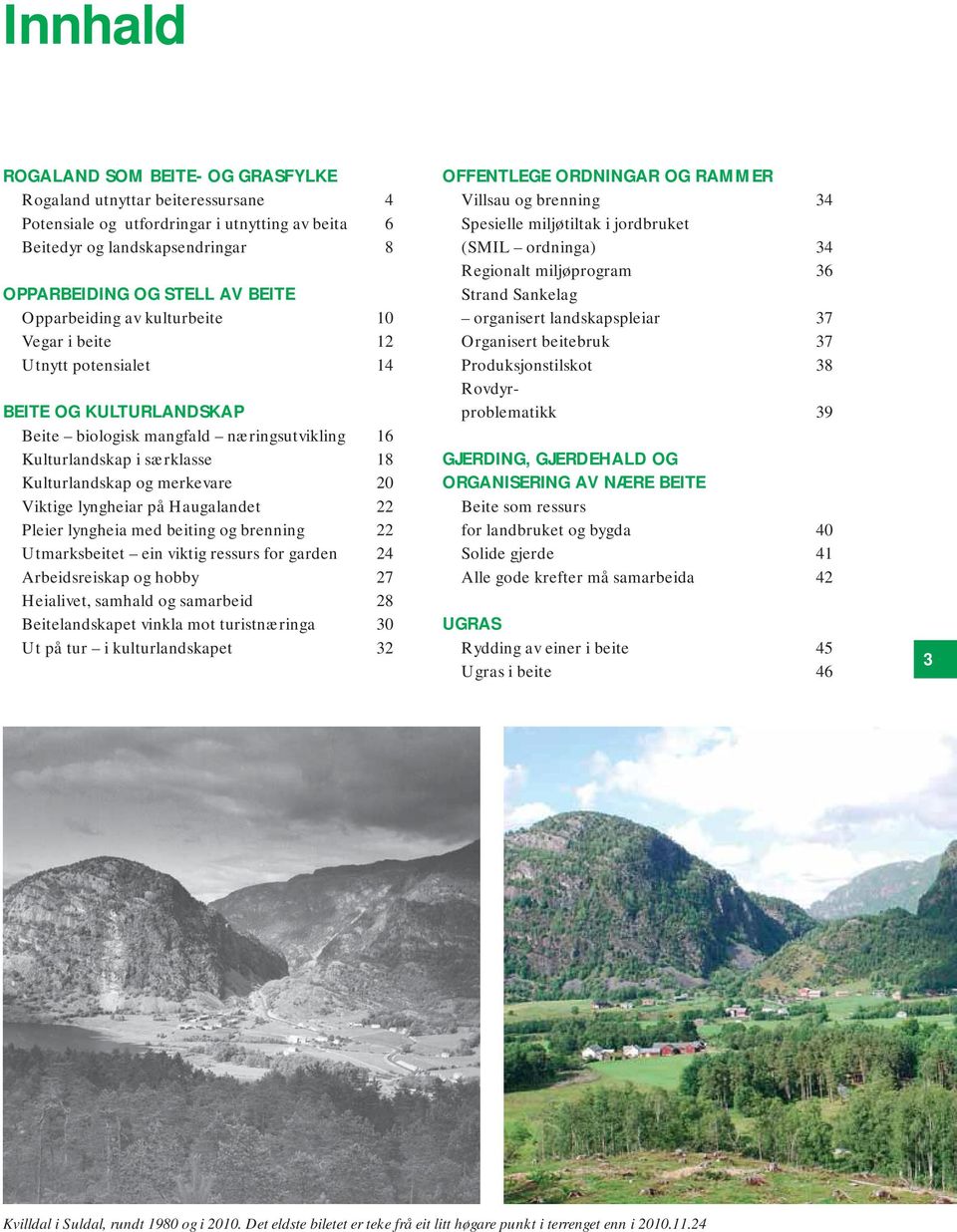 Viktige lyngheiar på Haugalandet 22 Pleier lyngheia med beiting og brenning 22 Utmarksbeitet ein viktig ressurs for garden 24 Arbeidsreiskap og hobby 27 Heialivet, samhald og samarbeid 28