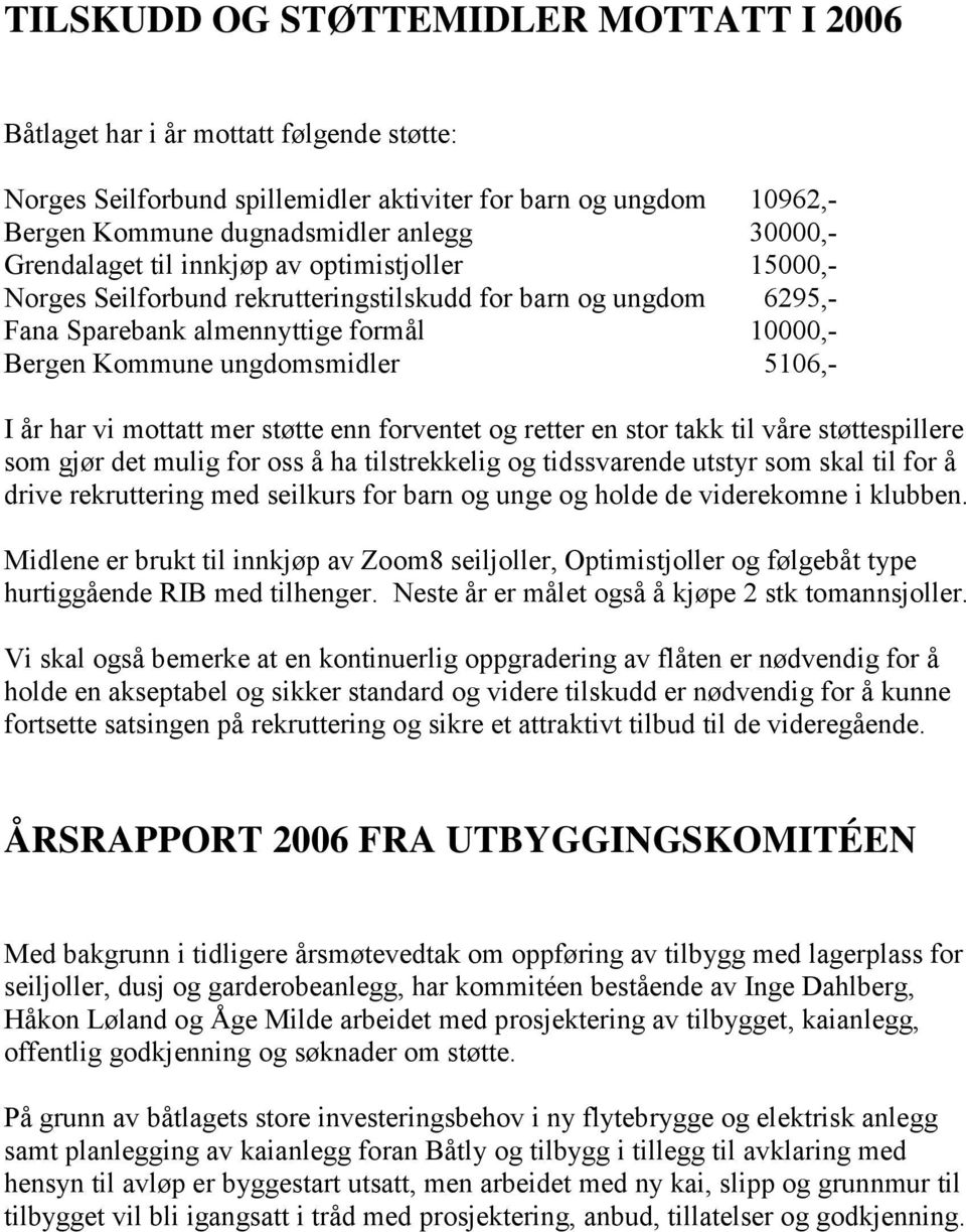 år har vi mottatt mer støtte enn forventet og retter en stor takk til våre støttespillere som gjør det mulig for oss å ha tilstrekkelig og tidssvarende utstyr som skal til for å drive rekruttering