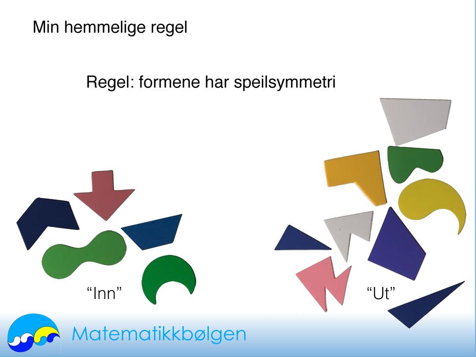 googleusercon Regel: formene har speilsymmetri http:// www.matematikkbutikken.