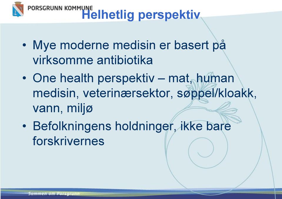 human medisin, veterinærsektor, søppel/kloakk, vann,