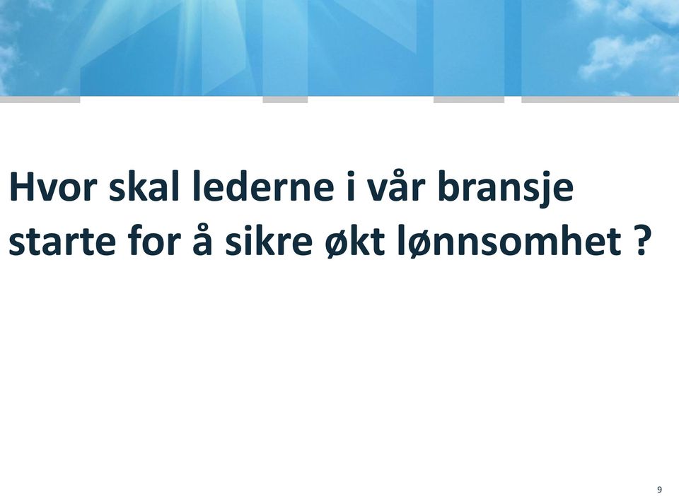 bransje starte