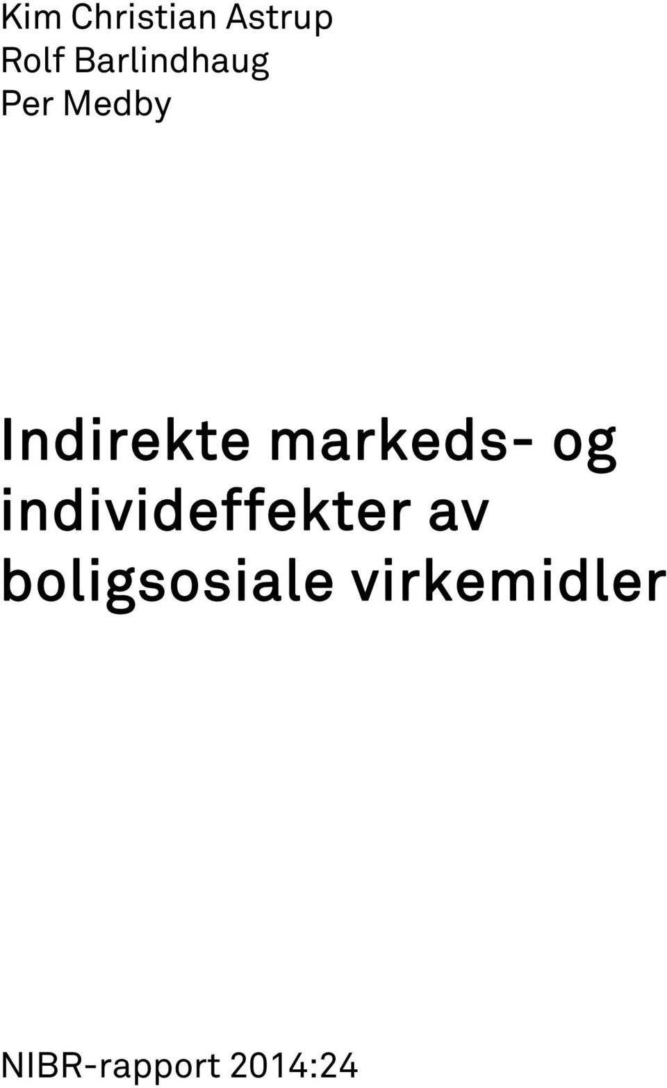 Indirekte markeds- og