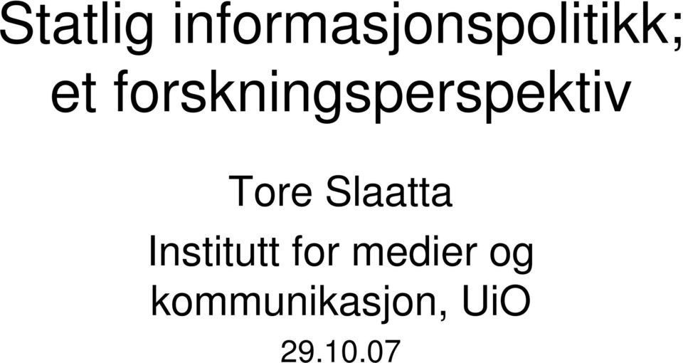 Slaatta Institutt for medier