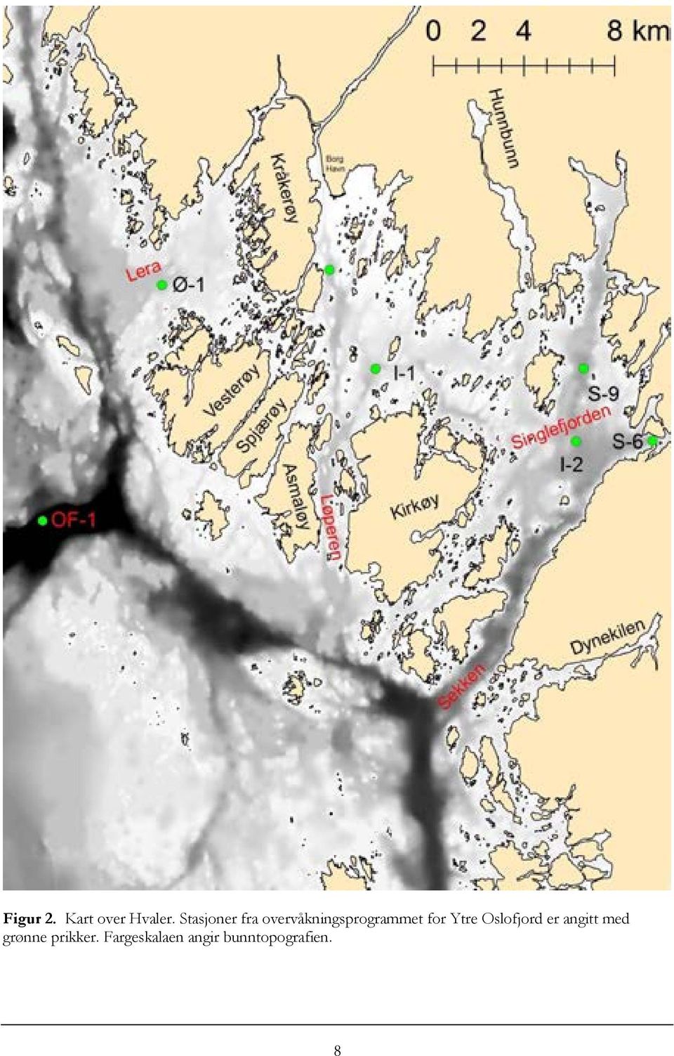 for Ytre Oslofjord er angitt med