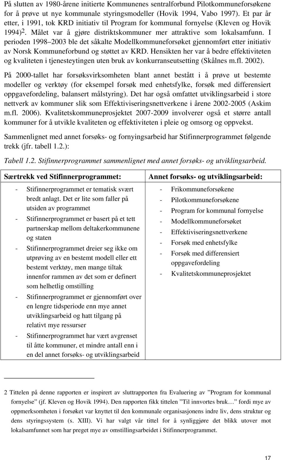 I perioden 1998 2003 ble det såkalte Modellkommuneforsøket gjennomført etter initiativ av Norsk Kommuneforbund og støttet av KRD.