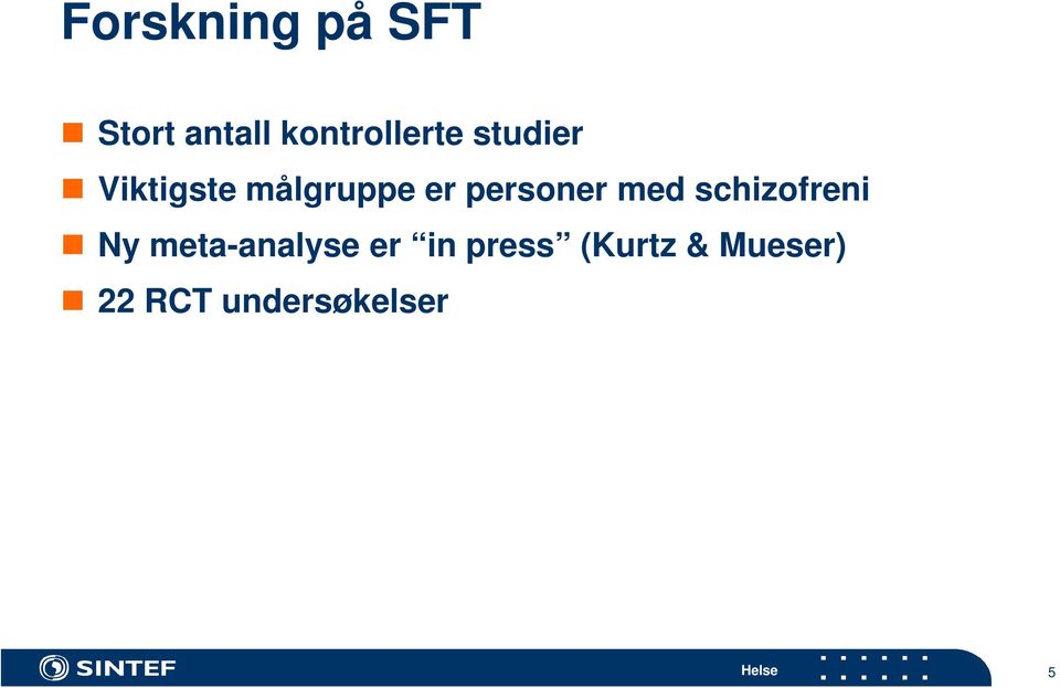 med schizofreni Ny meta-analyse er in