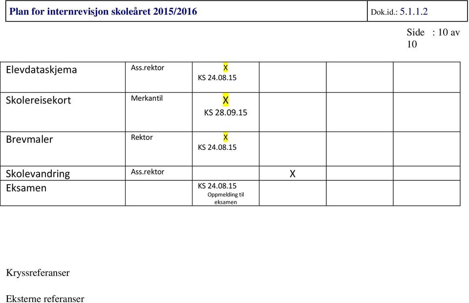 av Brevmaler Skolevandring Ass.