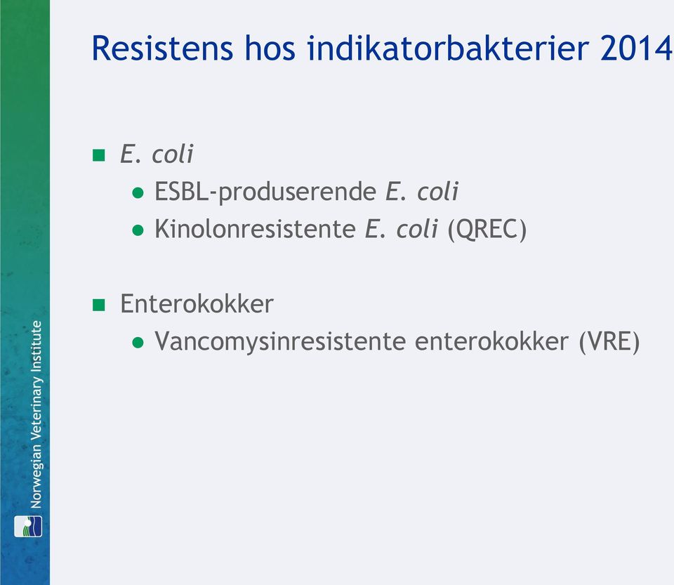 coli Kinolonresistente E.