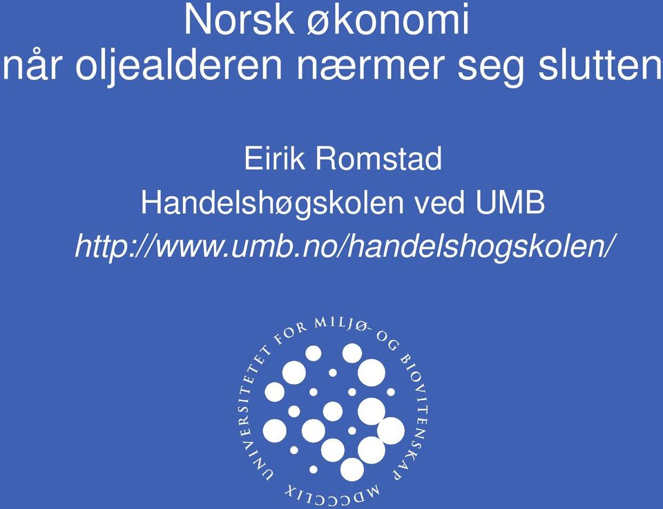 Romstad Handelshøgskolen ved