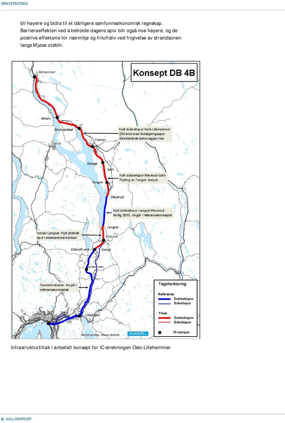 effektene for nærmiljø og friluftsliv ved frigivelse av strandsonen langs Mjøsa