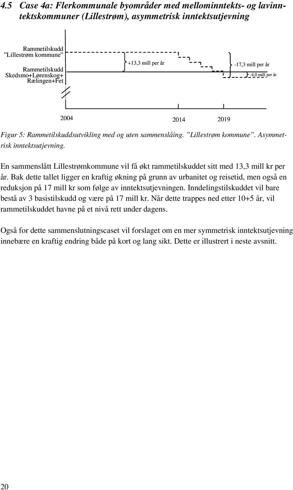 En sammenslått Lillestrømkommune vil få økt rammetilskuddet sitt med 13,3 mill kr per år.