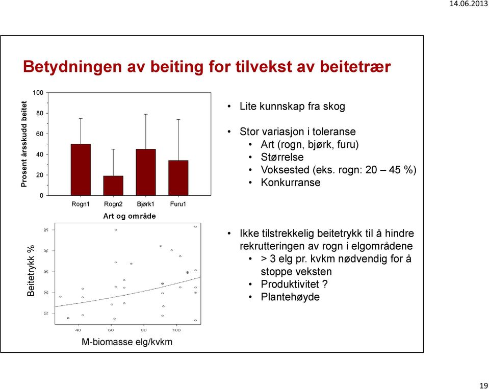 Størrelse Voksested (eks.