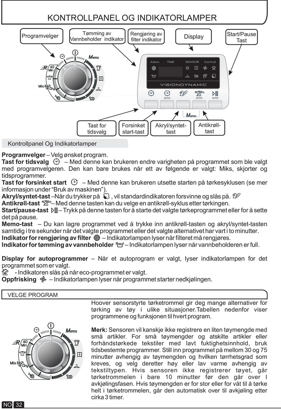 Den kan bare brukes når ett av følgende er valgt: Miks, skjorter og tidsprogrammer.