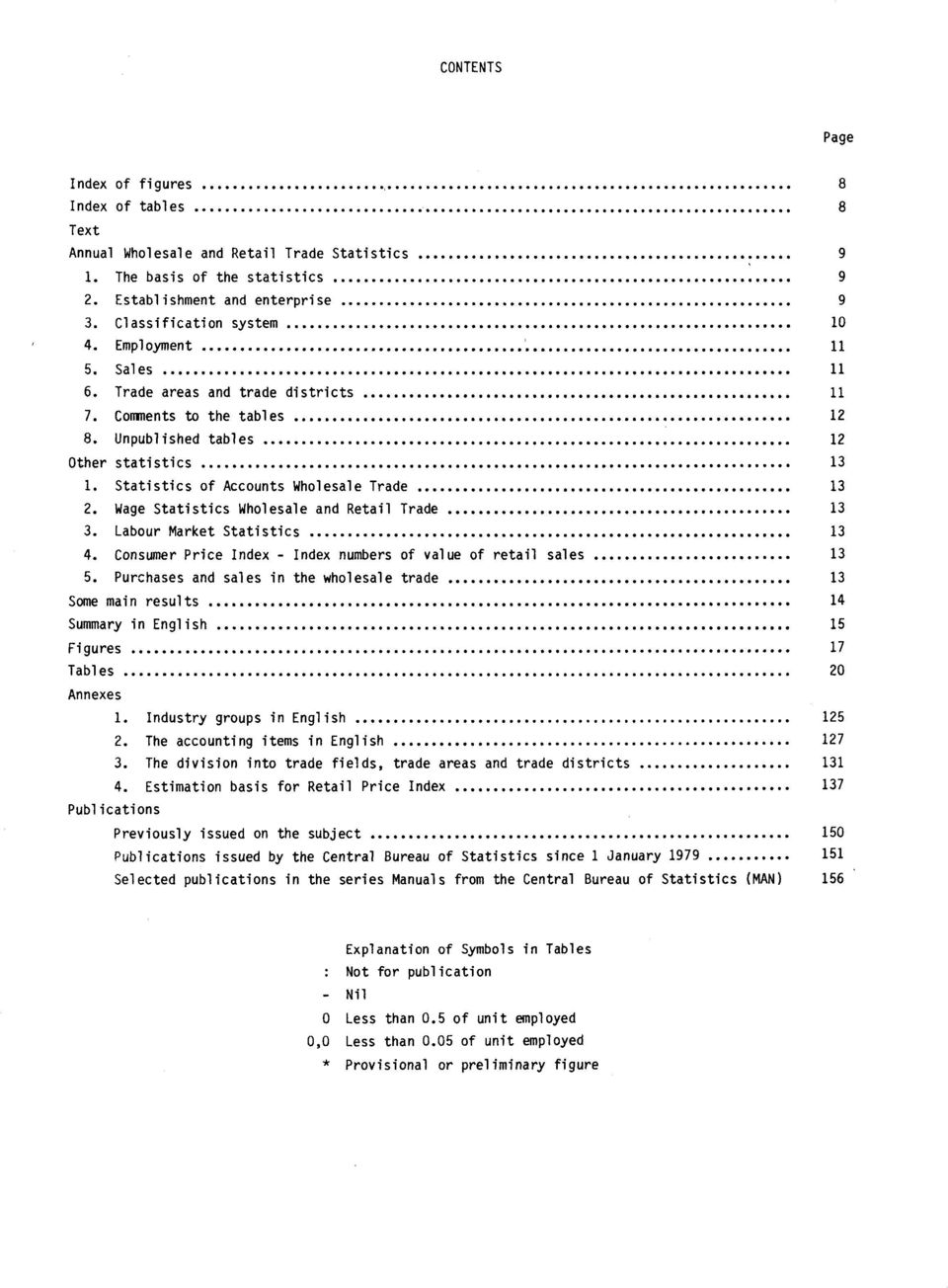 Labour Market Statistics. Consumer Price Index Index numbers of value of retail sales. Purchases and sales in the wholesale trade Some main results Summary in English Figures Tables 0 Annexes.