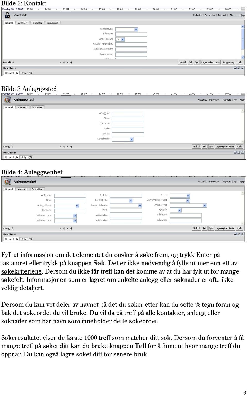 Informasjonen som er lagret om enkelte anlegg eller søknader er ofte ikke veldig detaljert.