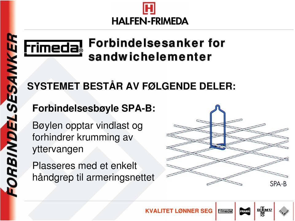 vindlast og forhindrer krumming av