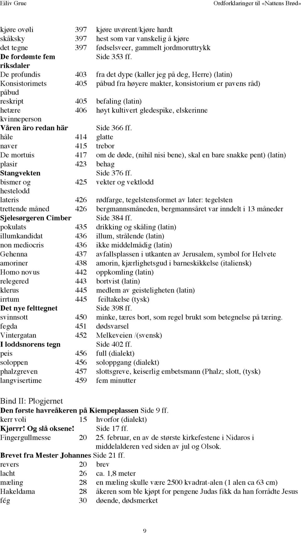 kultivert gledespike, elskerinne kvinneperson Våren äro redan här Side 366 ff.