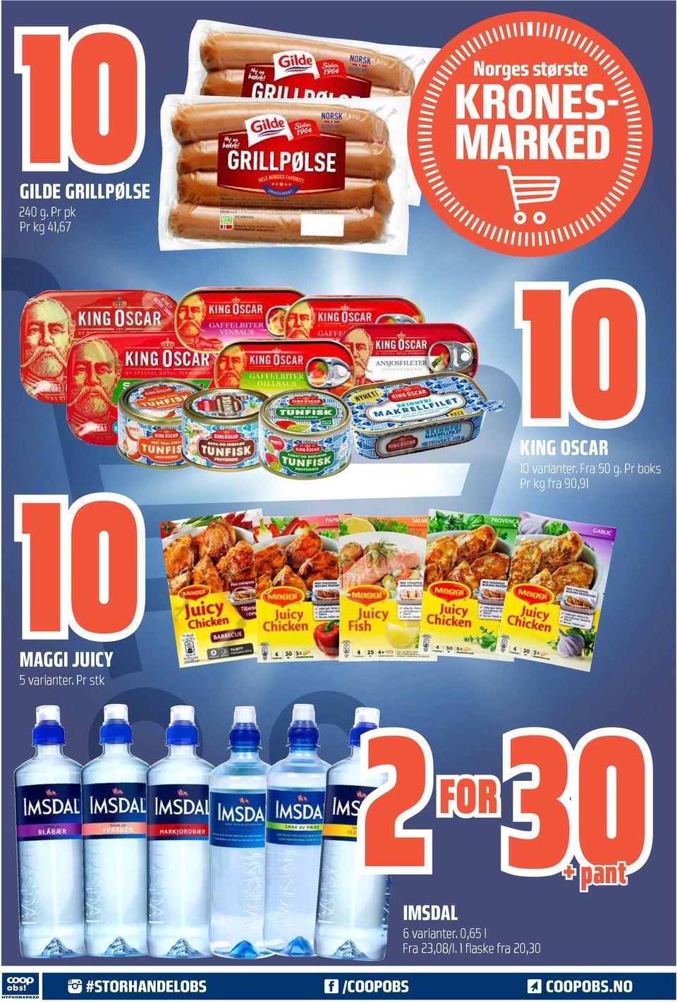 Pr boks Pr kg fra 90,91 MAGGI JUICY 5 varianter.