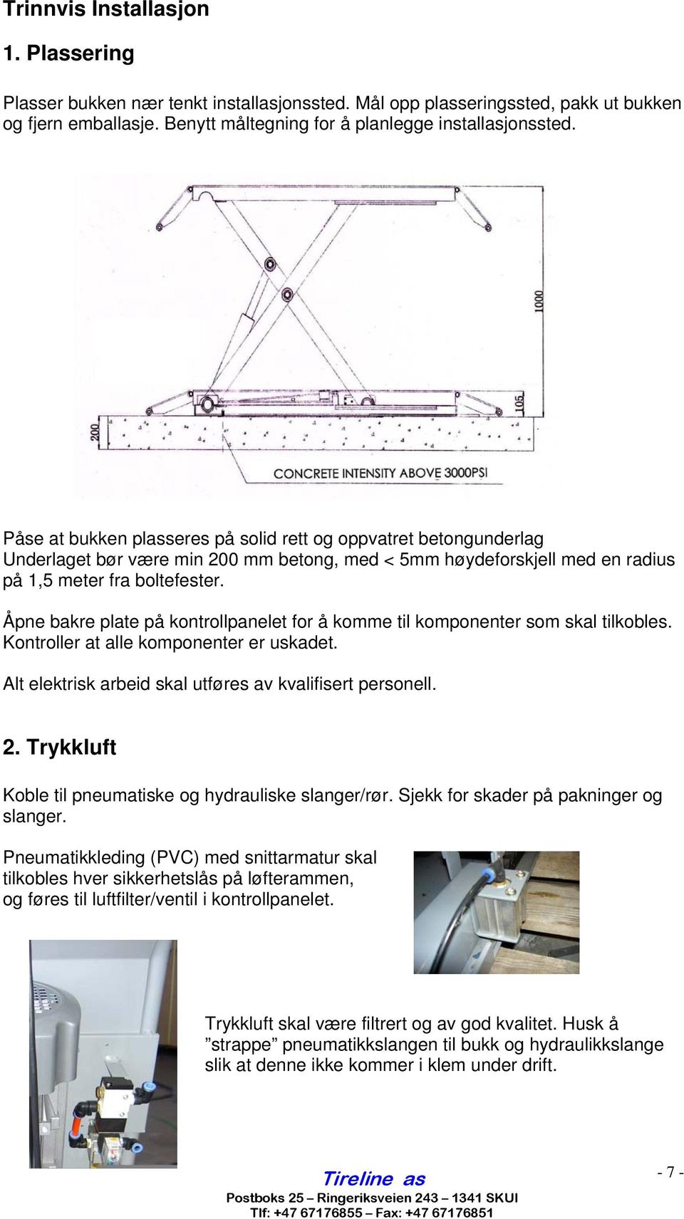 Åpne bakre plate på kontrollpanelet for å komme til komponenter som skal tilkobles. Kontroller at alle komponenter er uskadet. Alt elektrisk arbeid skal utføres av kvalifisert personell. 2.