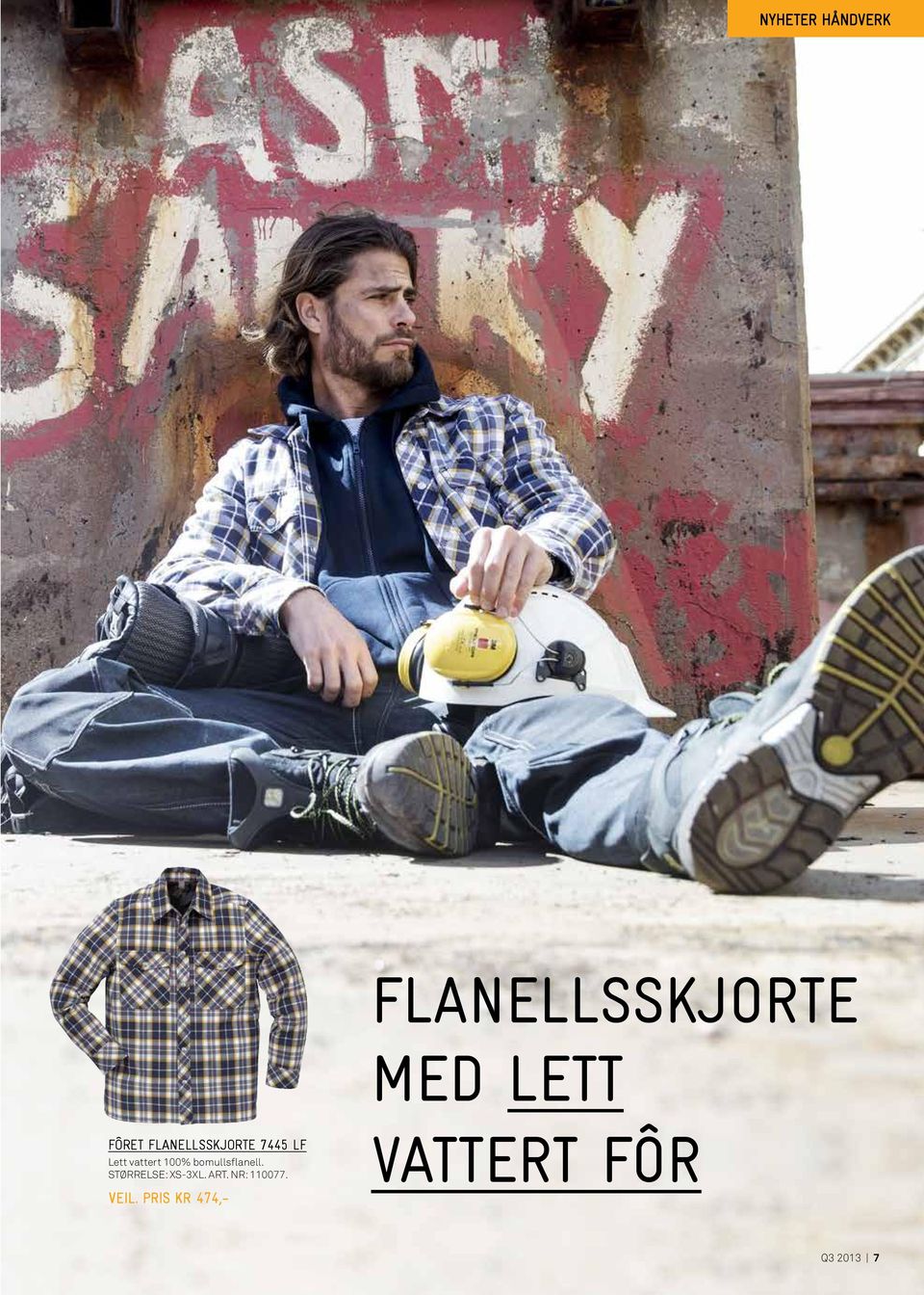 100% bomullsflanell. STØRRELSE: XS-3XL. ART.