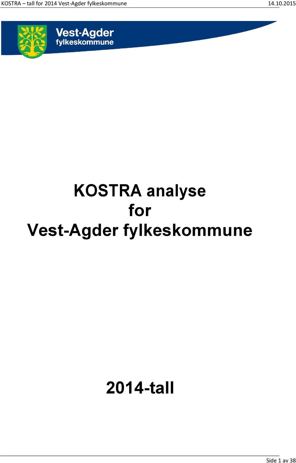 2015 KOSTRA analyse for