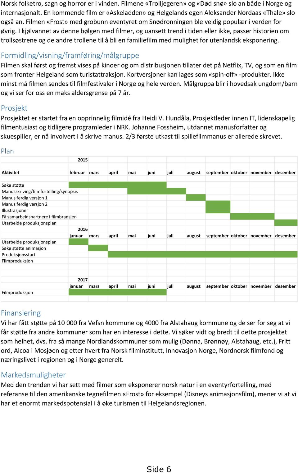 I kjølvannet av denne bølgen med filmer, og uansett trend i tiden eller ikke, passer historien om trollsøstrene og de andre trollene til å bli en familiefilm med mulighet for utenlandsk eksponering.