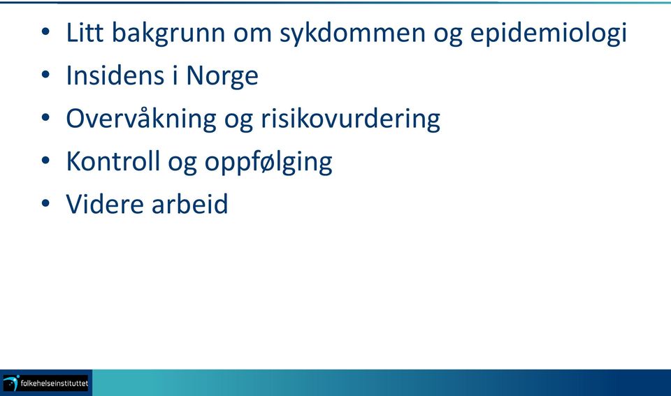 Overvåkning og risikovurdering