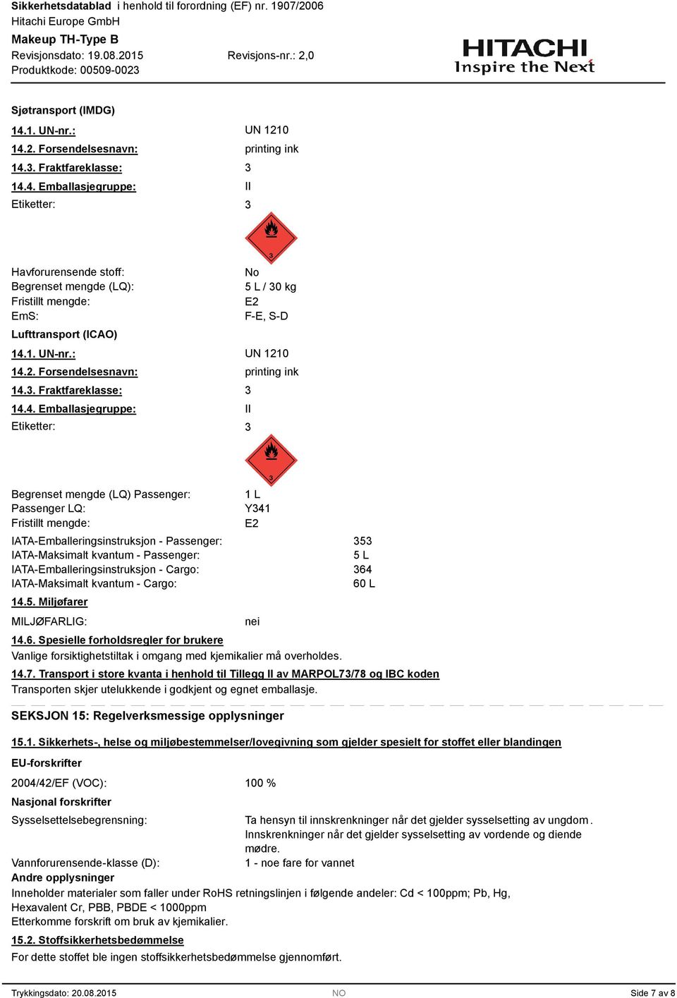 2. Forsendelsesnavn: 14.