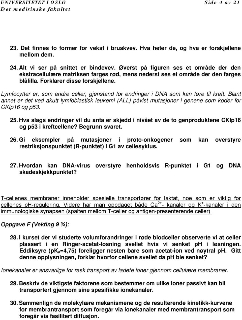 Lymfocytter er, som andre celler, gjenstand for endringer i DNA som kan føre til kreft. Blant annet er det ved akutt lymfoblastisk leukemi (ALL) påvist mutasjoner i genene som koder for CKIp16 og p53.