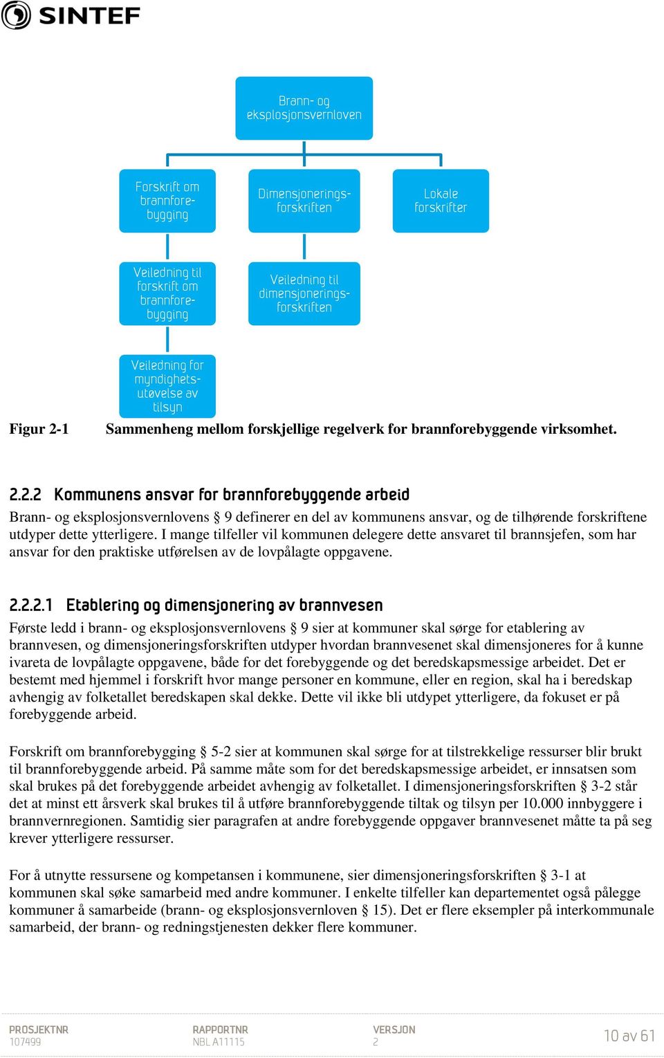 I mange tilfeller vil kommunen delegere dette ansvaret til brannsjefen, som har ansvar for den praktiske utførelsen av de lovpålagte oppgavene. 2.