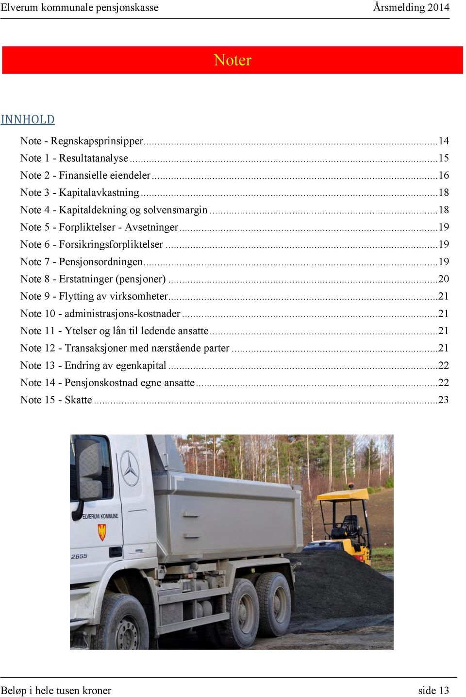 ..19 Note 8 - Erstatninger (pensjoner)...20 Note 9 - Flytting av virksomheter...21 Note 10 - administrasjons-kostnader.