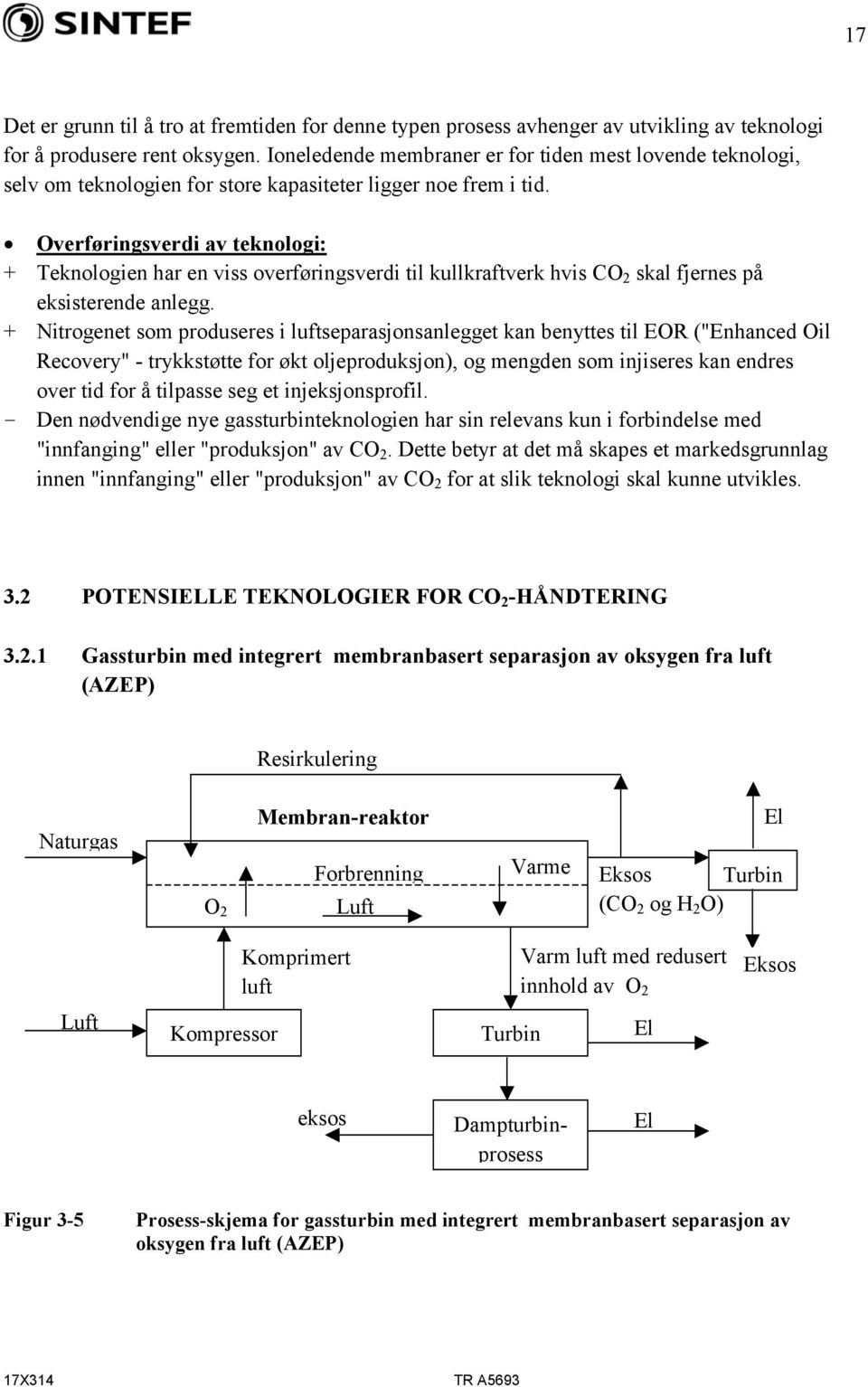 Overføringsverdi av teknologi: + Teknologien har en viss overføringsverdi til kullkraftverk hvis CO 2 skal fjernes på eksisterende anlegg.