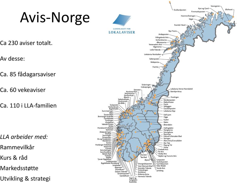 110 i LLA-familien LLA arbeider med: