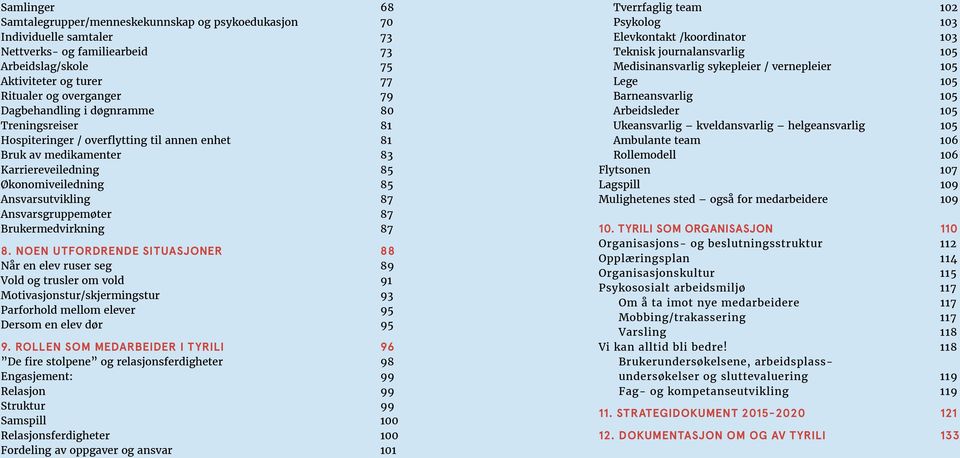 Ansvarsgruppemøter 87 Brukermedvirkning 87 8.