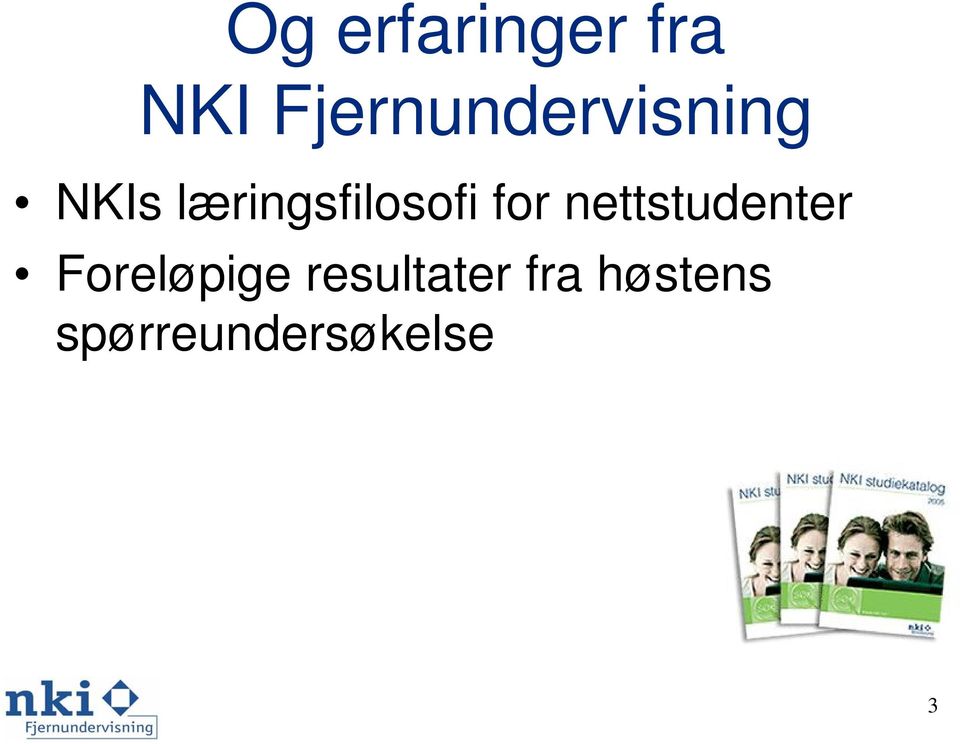 læringsfilosofi for nettstudenter