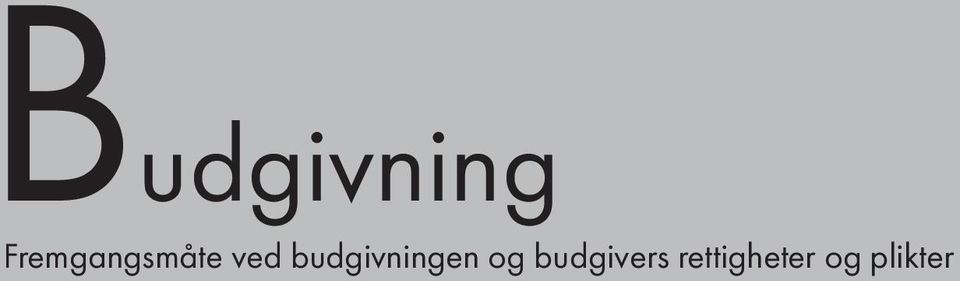 budgivningn og