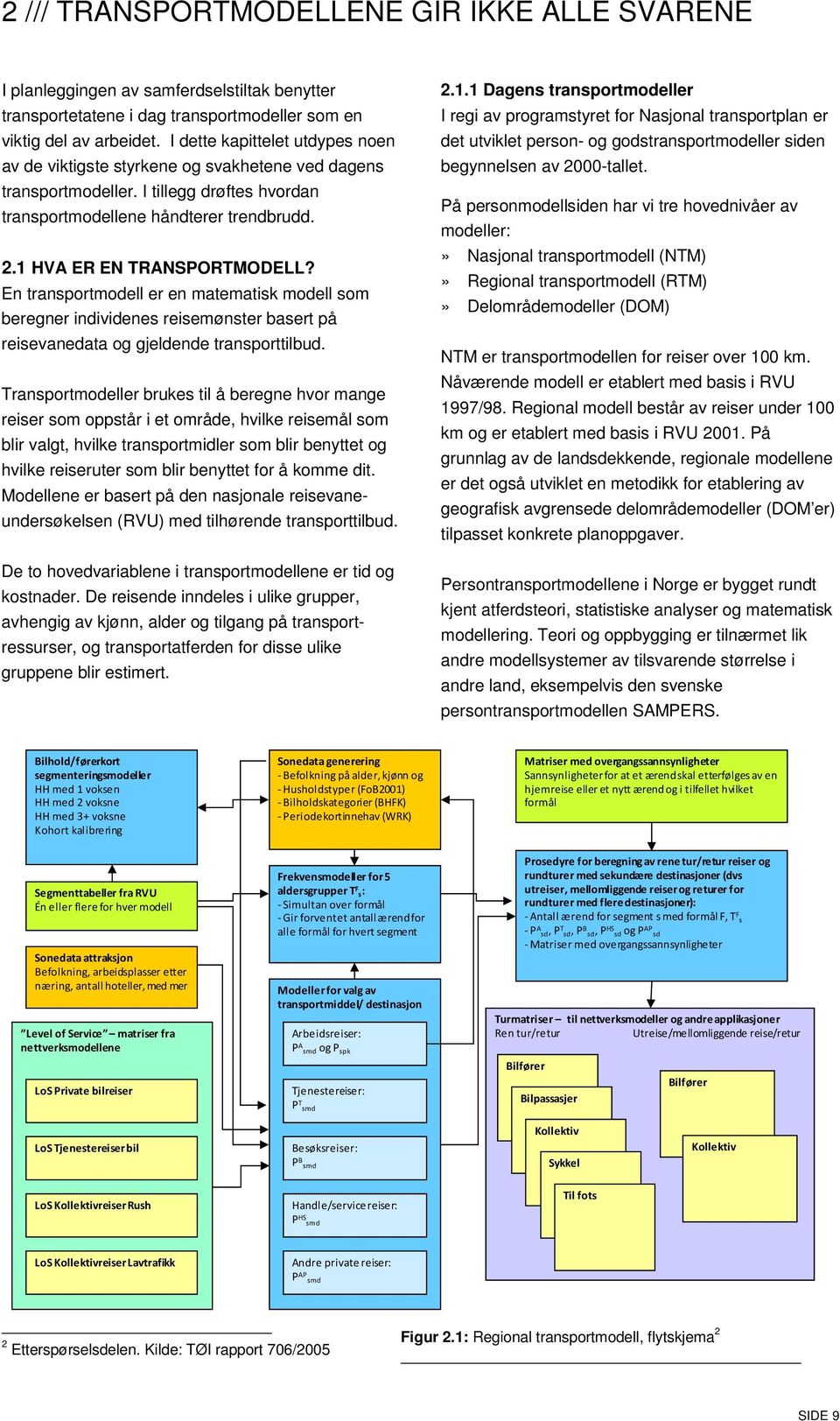 En transportmodell er en matematisk modell som beregner individenes reisemønster basert på reisevanedata og gjeldende transporttilbud.