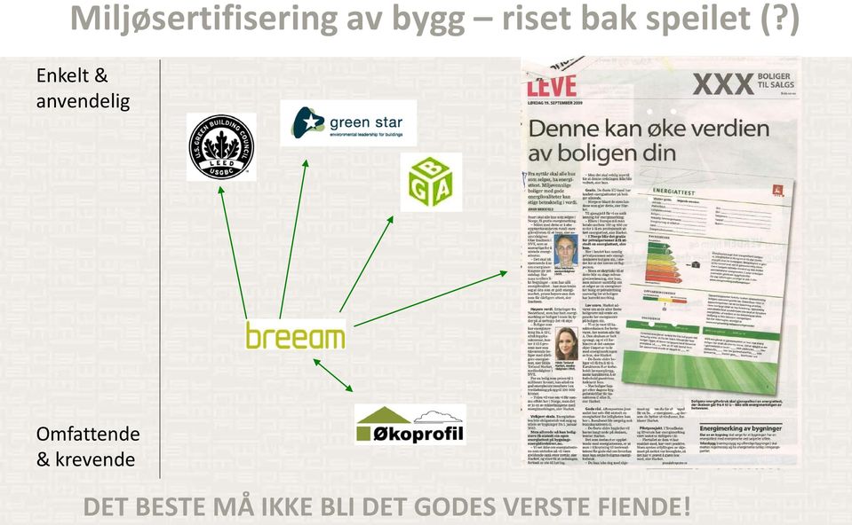 Miljøsertifisering av bygg riset