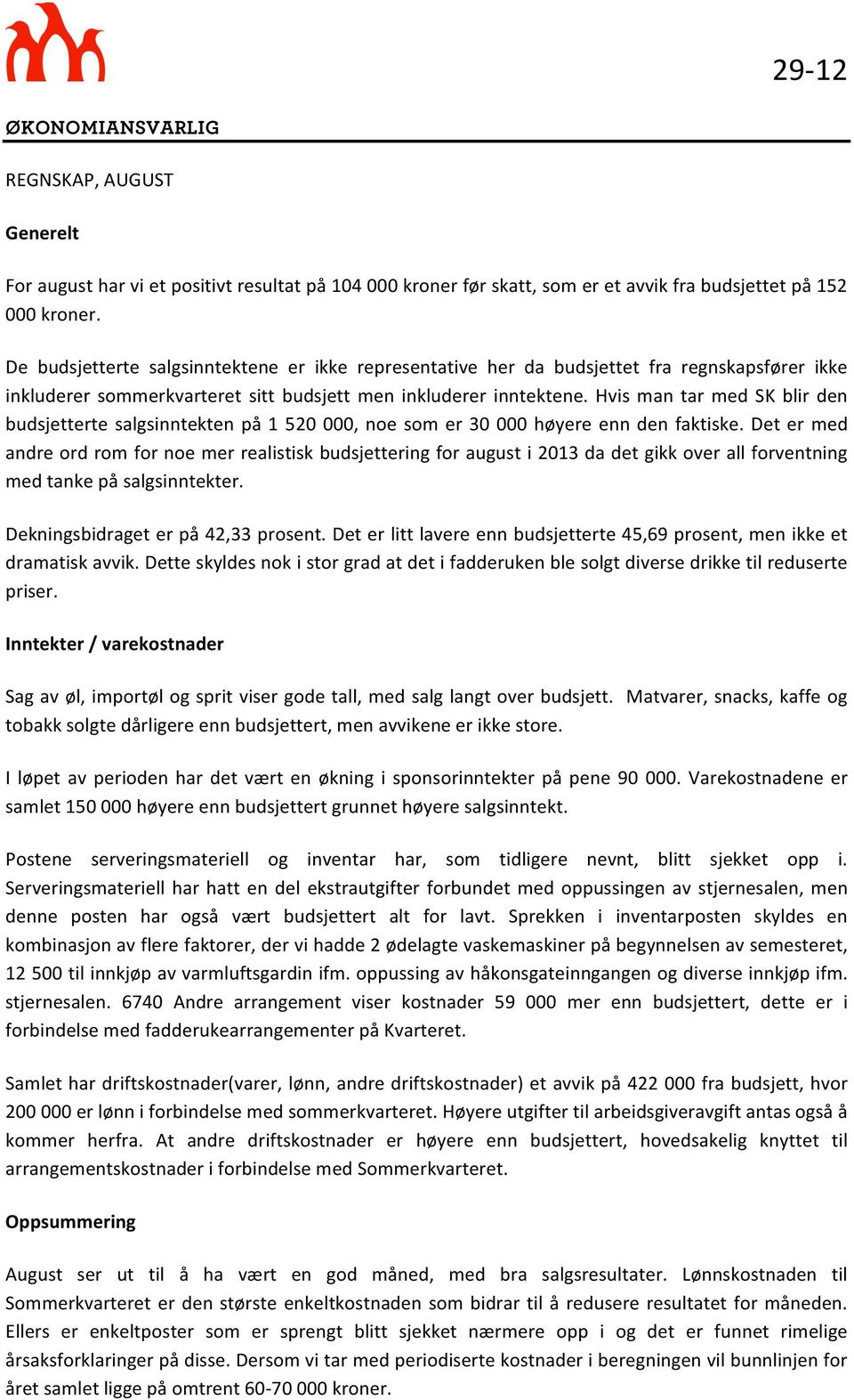 hvismantarmedskblirden budsjettertesalgsinntektenpå1520000,noesomer30000høyereenndenfaktiske.