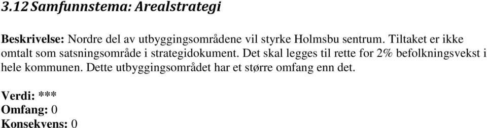 Tiltaket er ikke omtalt som satsningsområde i strategidokument.