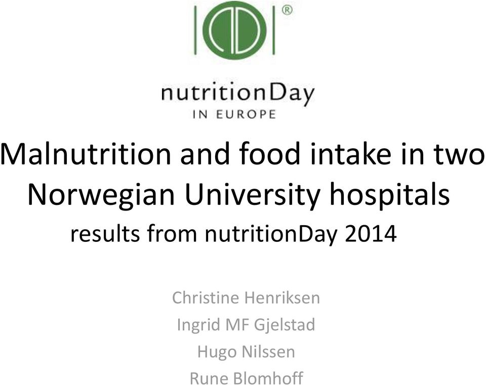 from nutritionday 2014 Christine