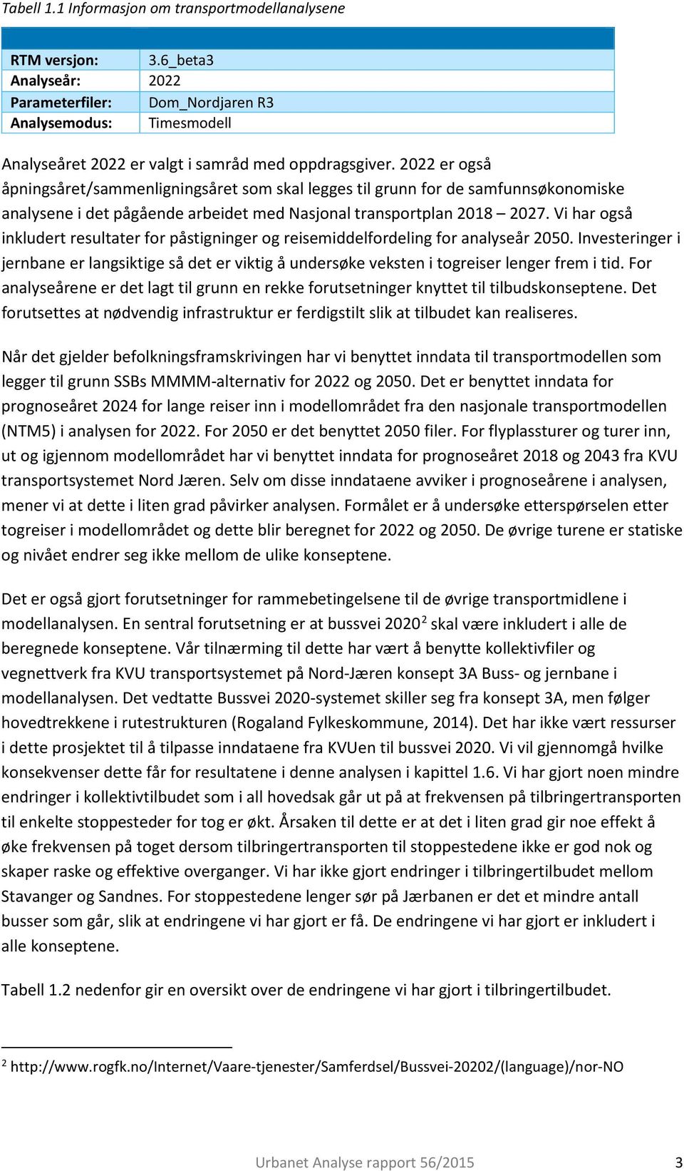 2022 er også åpningsåret/sammenligningsåret som skal legges til grunn for de samfunnsøkonomiske analysene i det pågående arbeidet med Nasjonal transportplan 2018 2027.