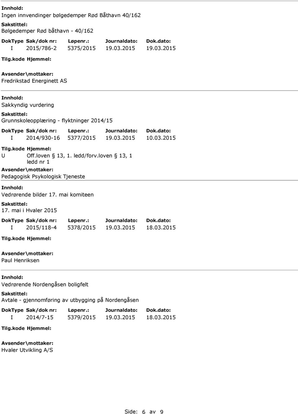 loven 13, 1 ledd nr 1 Pedagogisk Psykologisk Tjeneste Vedrørende bilder 17. mai komiteen 17.