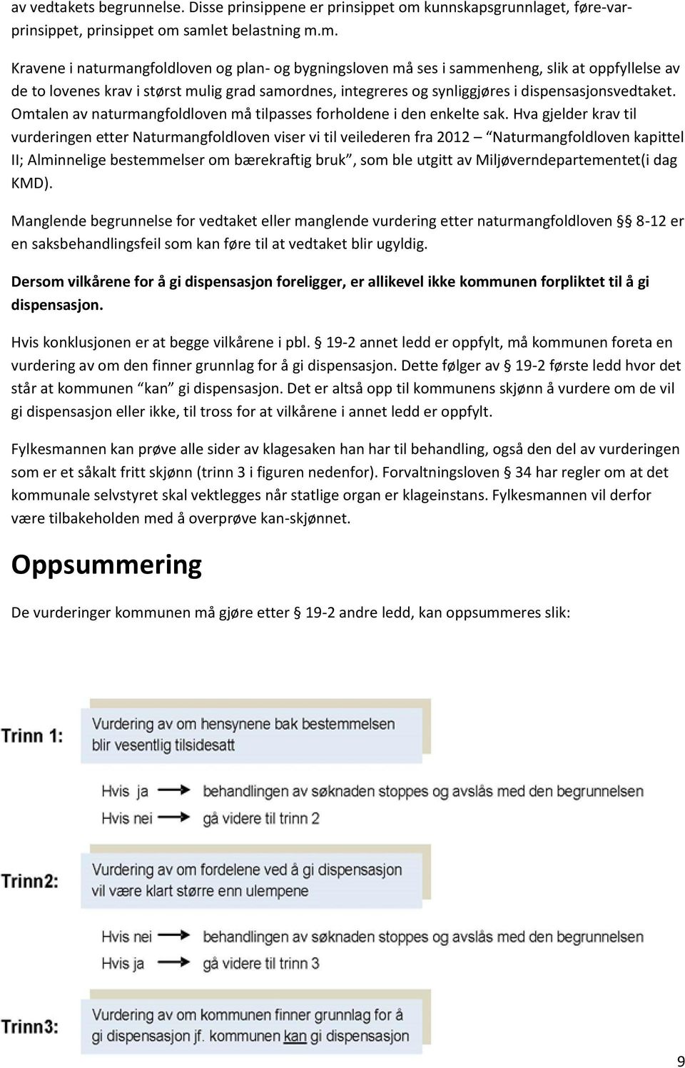 samlet belastning m.m. Kravene i naturmangfoldloven og plan- og bygningsloven må ses i sammenheng, slik at oppfyllelse av de to lovenes krav i størst mulig grad samordnes, integreres og synliggjøres