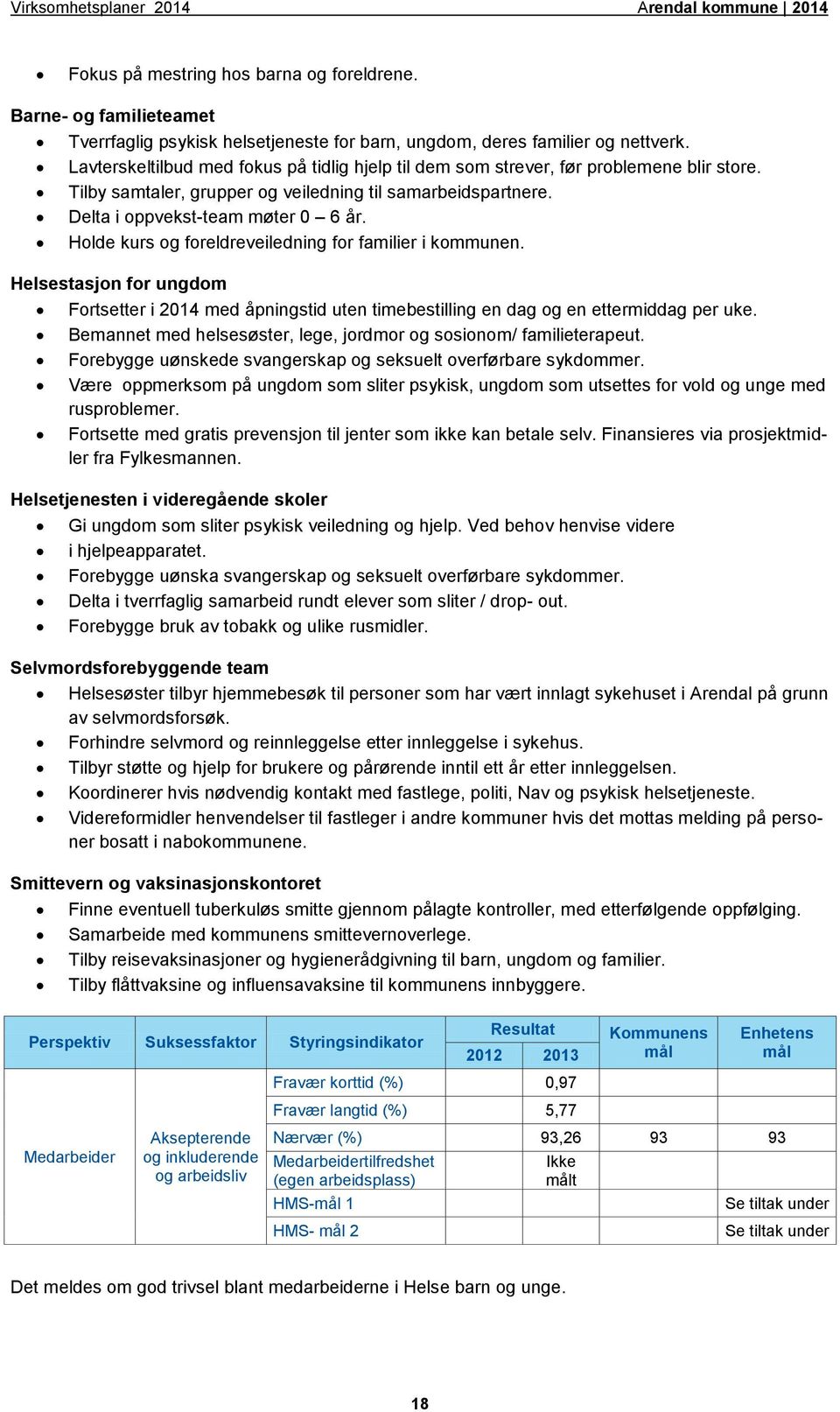 Holde kurs og foreldreveiledning for familier i kommunen. Helsestasjon for ungdom Fortsetter i 2014 med åpningstid uten timebestilling en dag og en ettermiddag per uke.