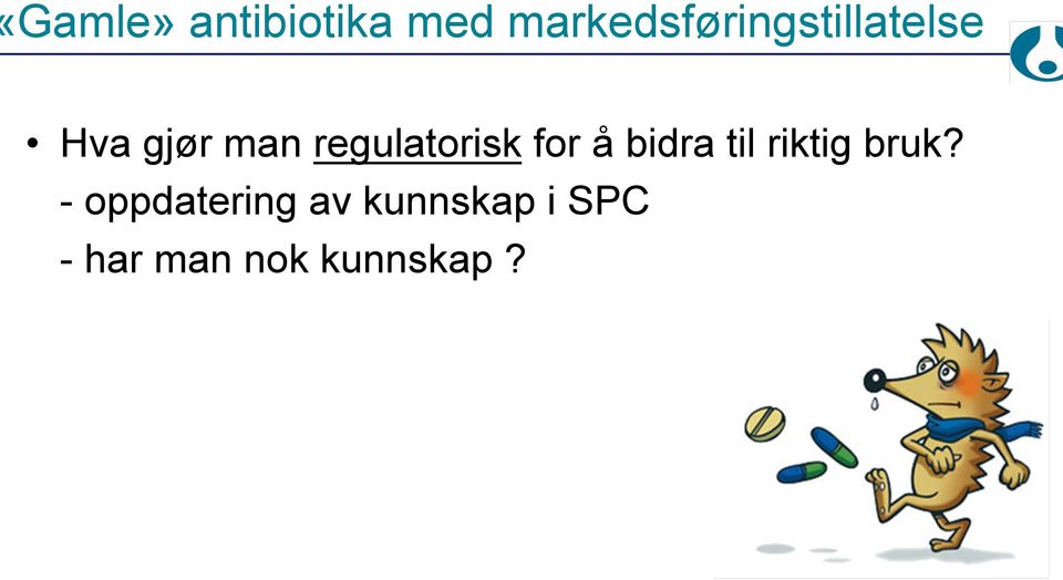 regulatorisk for å bidra til riktig