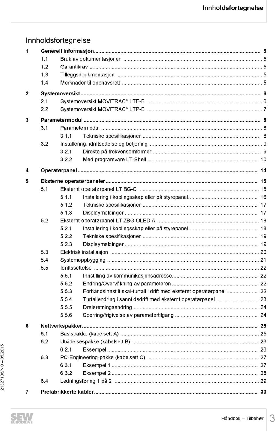 .. 9 3.2.1 Direkte på frekvensomformer... 9 3.2.2 Med programvare LT-Shell... 10 4 Operatørpanel... 14 5 Eksterne operatørpaneler... 15 5.1 Eksternt operatørpanel LT BG-C... 15 5.1.1 Installering i koblingsskap eller på styrepanel.