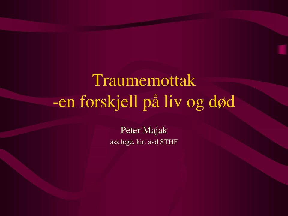 og død Peter Majak